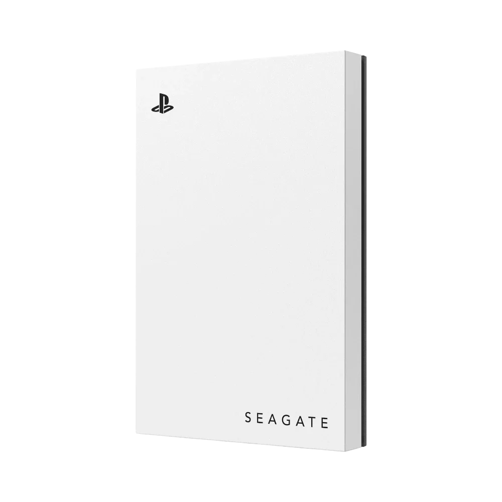 Seagate 2TB External USB 3.2 Gen 1 Portable Game HDD for PlayStation (White, Blue LED Lighting)