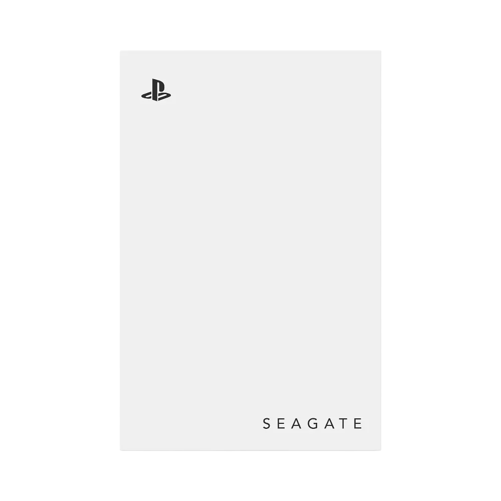 Seagate 2TB External USB 3.2 Gen 1 Portable Game HDD for PlayStation (White, Blue LED Lighting)