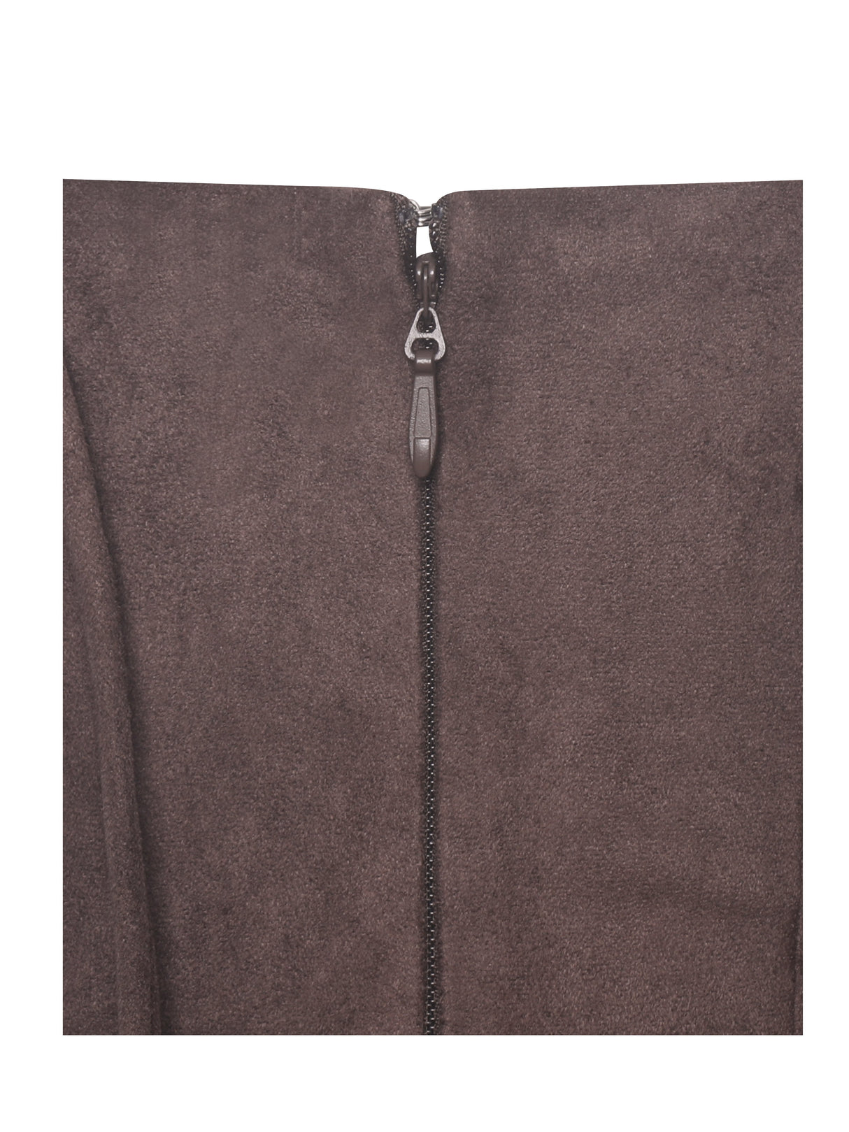 Raisa Mahogany Vegan Suede Ruched Mini Dress