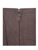 Raisa Mahogany Vegan Suede Ruched Mini Dress