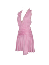 Odelle Tulip Pink Crinkle Chiffon Wrap Dress