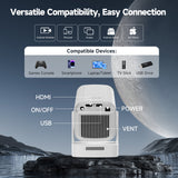 Magcubic HY310 Mini Projector Auto Focus 4K Native 1080P 260ANSI Android11 5W Speaker Air Mouse Voice Assistant Upgrated HY300