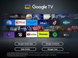 TCL 43T69C 43-tolline QLED, Direct LED-teler, 4K HDR-teler, nutikas Google TV (Dolby Vision ja Atmos, Game Master, liikumise selgus, ühildub Google Assistant ja Alexaga)