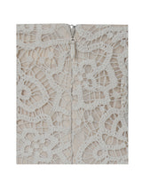 Faelyn Off-White Double Fringe Crochet Halter Maxi Dress
