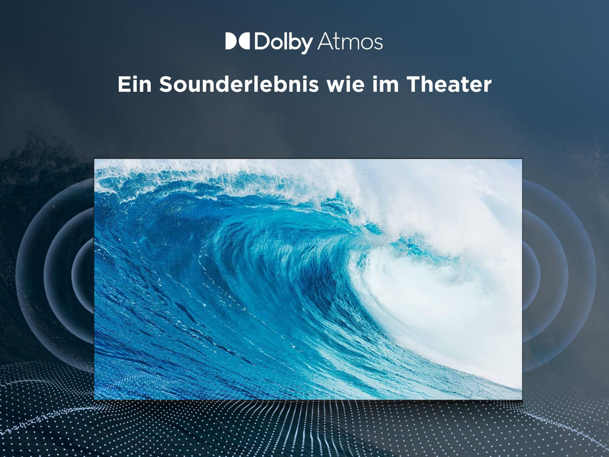 TCL 43T69C 43-tolline QLED, Direct LED-teler, 4K HDR-teler, nutikas Google TV (Dolby Vision ja Atmos, Game Master, liikumise selgus, ühildub Google Assistant ja Alexaga)