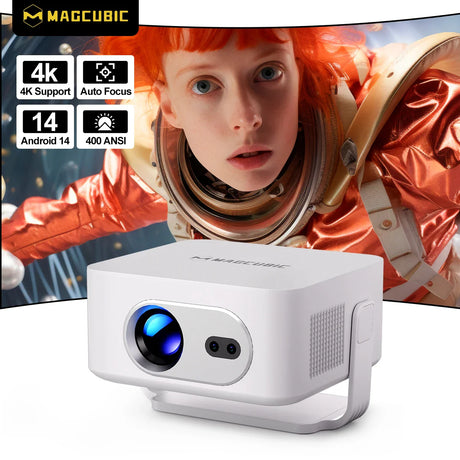 Magcubic Android 14 Auto Focus HY300Max Portable Projector 8K 400ANSI WiFi 6  Projector Support Full HD 720P Home Outdoor Cinema