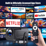 Magcubic HY320 NTV Netflix Officially Licensed Android 13 Projector with 1080P 320ANSI Prime Video YouTube WIFi BT5.2 Portable